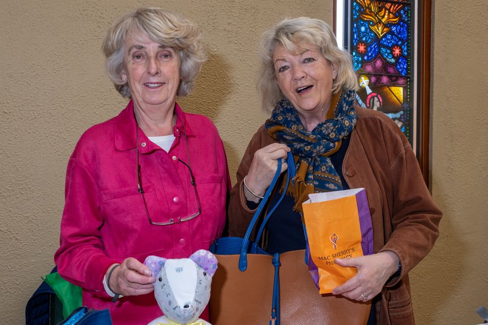 Yvonne Evans and Christine Murphy at the Delgany ICA Guild Coffee Morning in aid of Alzheimer Society of Ireland. 