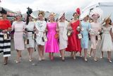 thumbnail: Alex Butler (in red) from Ballyedmond, Midleton, Co .Cork has scooped the coveted title of Kilkenny Best Dressed Lady at the 2015 Galway Races Ladies Day, this year sponsored by the Kilkenny Group