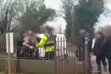 thumbnail: Spark: Still images from a video of the eviction of the occupants of the house last Tuesday