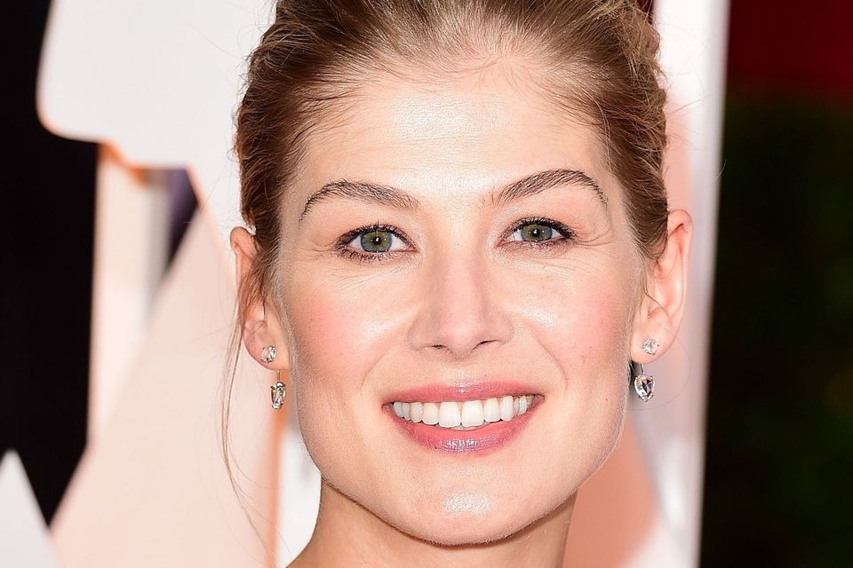 Rosamund Pike who plays Lady Penelope in the rebooted Thunderbirds Are Go