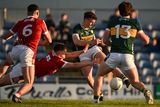 thumbnail: Tomás Kennedy scores Kerry's goal past Gearoid Daly of Cork during the Munster U-20 Football Championship Final