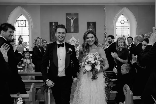 Doireann Garrihy and Mark Mehigan tie the knot in intimate ceremony