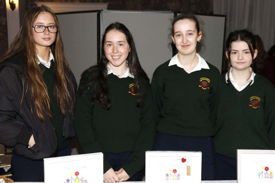 The ‘Family in the Frame’ team from Fermoy’s Loreto Secondary School, winners of the Marketing award.