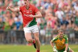thumbnail: Cillian O'Connor points the way for Mayo with the second of his three goals against London during Connacht's SFC final in Castlebar