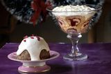 thumbnail: Rachel Allen's Christmas chocolate biscuit cake and sherry trifle. Photo: Tony Gavin