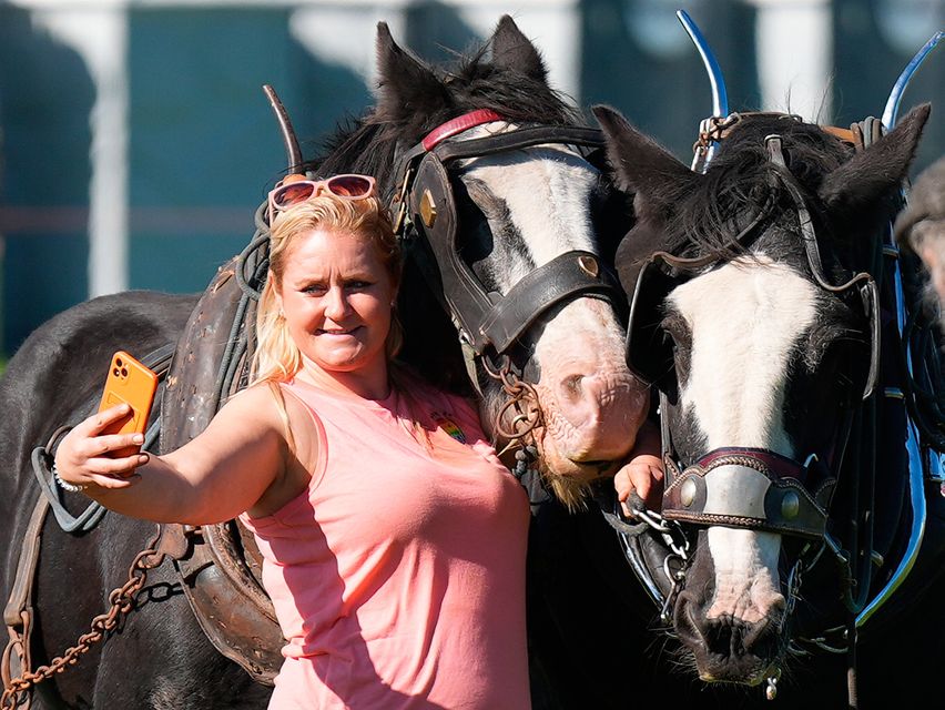 Emma Nott from Macroom at the Ploughing Championships at Ratheniska, Co Laois. Photo: Niall Carson/PA Wire