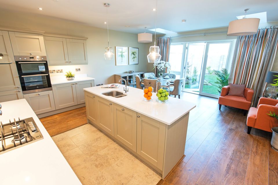 The open-plan kitchen at Diswellstown