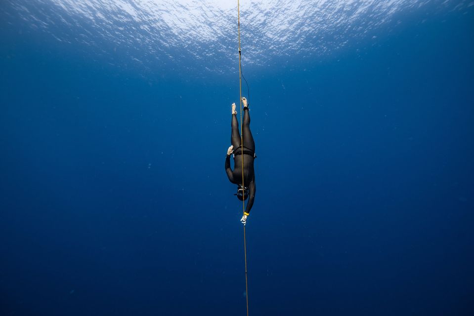 Free-diver Claire Walsh
Pic: Daan Verhoeven