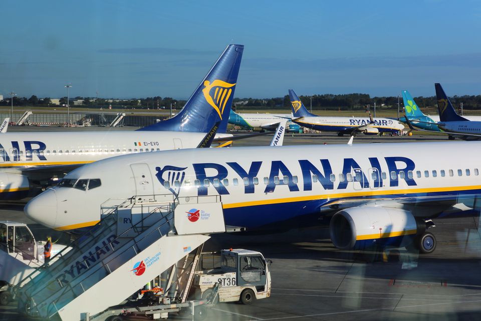 Ryanair planes at Dublin Airport. Photo: Getty