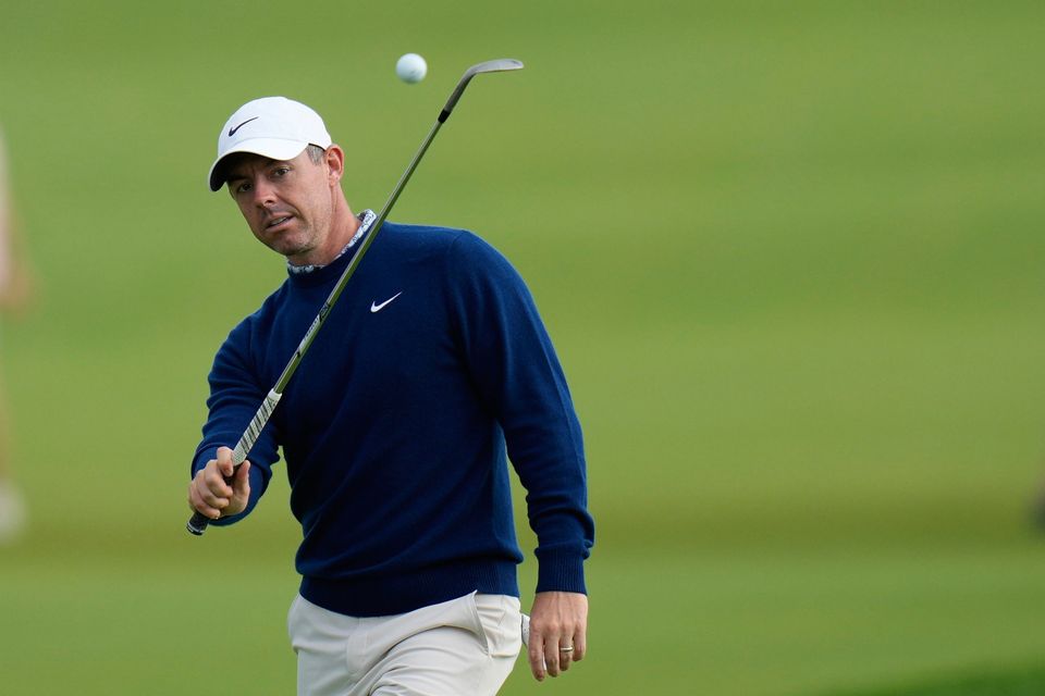 Rory McIlroy during a practice round ahead of the US Open at Oakmont Country Club. Photo: AP Photo/Seth Wenig