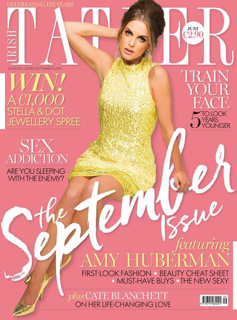 Amy Huberman graces the cover of Irish Tatler's September Issue