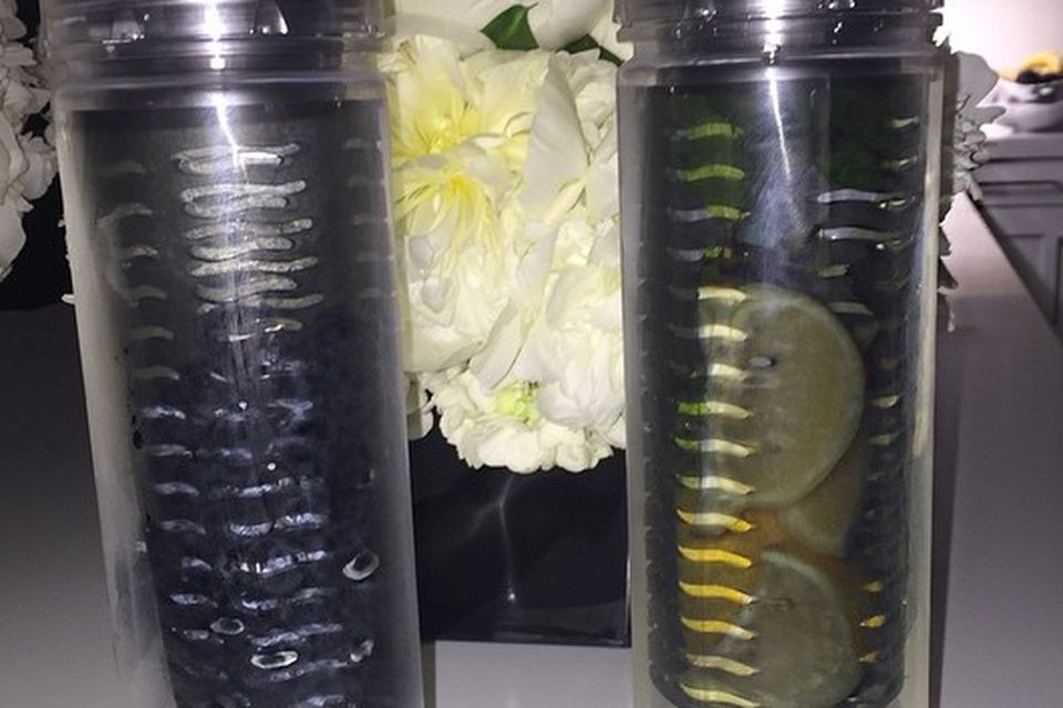 Khloe told her Instagram followers that she drinks 5L - 6L of water each day. Photo: Instagram @KhloeKardashian