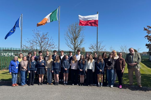 Wexford secondary school provides warm welcome to 10 Polish students as part of Erasmus programme