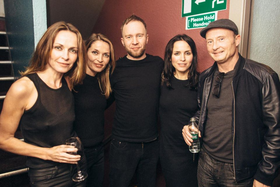 Jim Corr with his sisters, Andrea, Sharon and Caroline