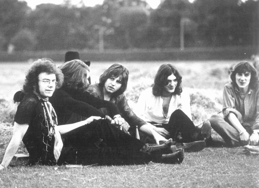 First line-up: Robert Fripp, Michael Giles, Greg Lake, Ian McDonald and Peter Sinfield of King Crimson in 1969. Photo by Willie Christie via Getty Images