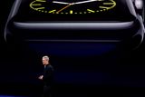 thumbnail: Apple CEO Tim Cook talks about the new Apple Watch during an Apple event on Monday, March 9, 2015, in San Francisco. (AP Photo/Eric Risberg)