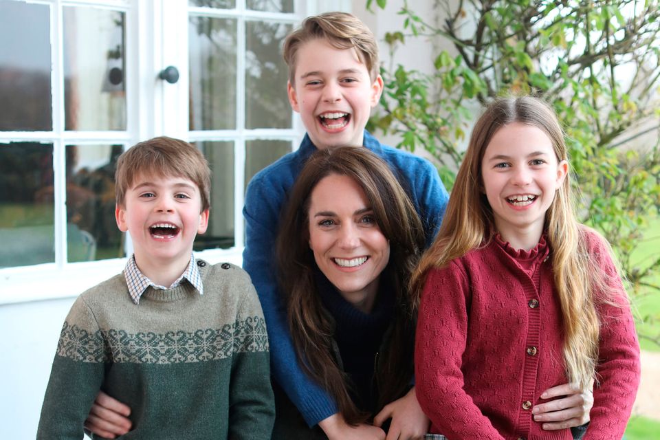 The photo that Kate said she edited. Photo: Kensington Palace/PA Wire