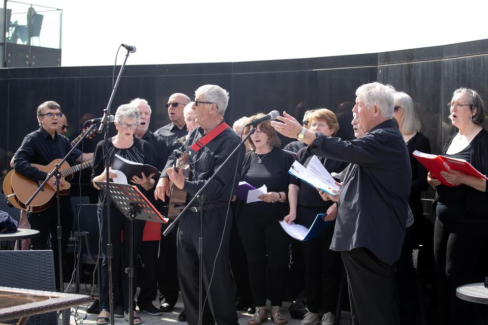 William Marshal weekend. Rosbercon choir singing. Photo; Mary Browne