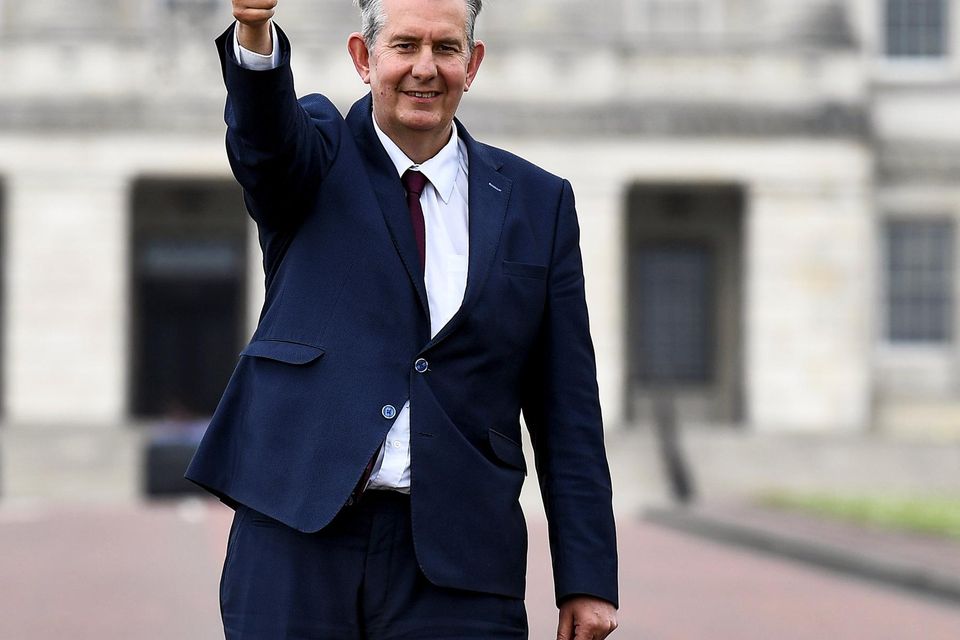 Top man: Edwin Poots, the new DUP leader, appears hostile to the Republic - but it may not be all bad news. Photo: Clodagh Kilcoyne