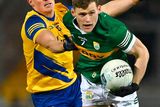 thumbnail: Kerry's Gavin White in action against Roscommon's Conor Cox during their Allianz FL Division 1 tie at Austin Stack Park, Tralee. Photo: Piaras Ó Mídheach/Sportsfile