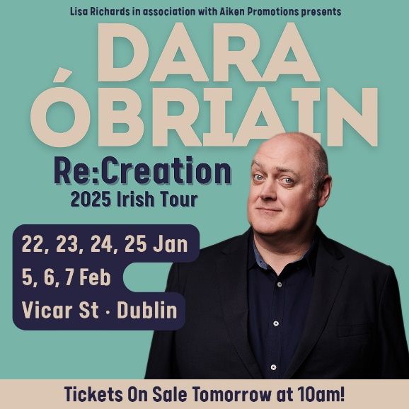 Comedian Dara Ó Briain will take over Dublin’s Vicar Street for seven nights next year.