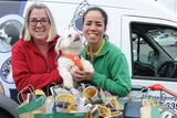 thumbnail: Rebecca Coen (NWSPCA) and Helen Alves (Maxi Zoo) pictured with Sprocket at the start of the annual NWSPCA Charity Dog Walk outside Maxi Zoo on Sunday. Maxi Zoo sponsored a goodybag to each participant. Pic: Jim Campbell