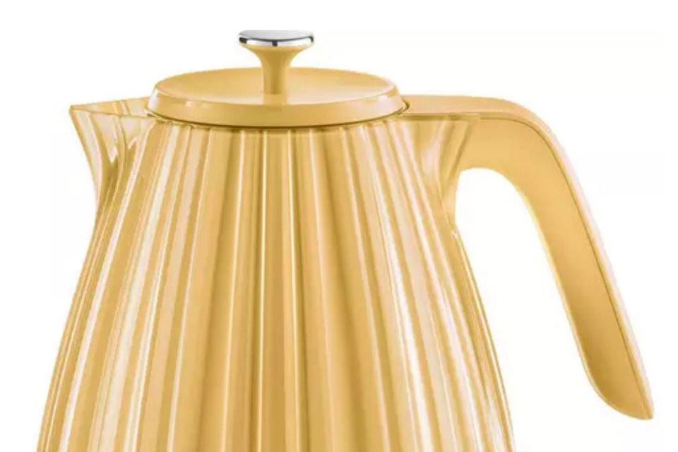 Yellow ‘ballerina’ kettle, €59, very.ie