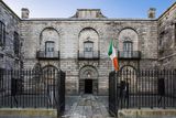 thumbnail: Kilmainham Gaol with tricolour - "The Thomas F Meagher Foundation believes that our national flag is a symbol for all our nation"