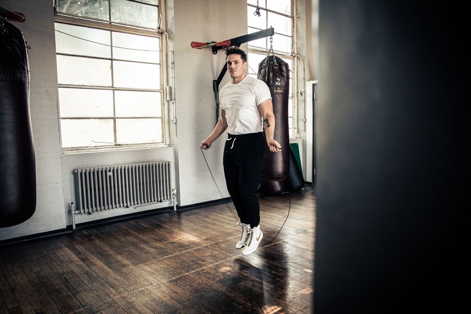“I used to box at 10st 12lbs, and I’m like, 14st 4lbs now, maybe 14st 5lbs. I was a bag of bones. I had to train two, three times a day to keep my weight down. My dad was like, ‘What’s the point of eating chocolate? You’ll just have to train again. Why would you do it?’" Shane McGuigan. Photo: Lee Malone