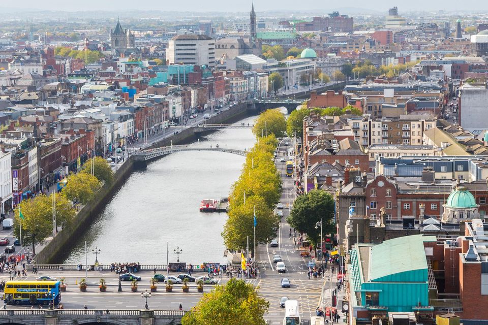 Dublin city viewed from above. Photo: David Soanes/Getty