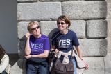 thumbnail: Waiting for the reults of same-sex marriage referendum at Dublin Castle.
Pic:Mark Condren