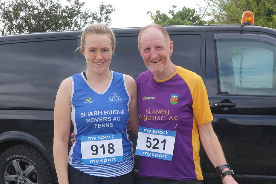 Ciara Kelly and Michael Quigley at the Stephen O'Leary Memorial 5K Fun Run/Walk in Monageer.