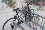 thumbnail: Mr McDonnell's bike, pictured at Fort Tilden Beach after he was reported missing