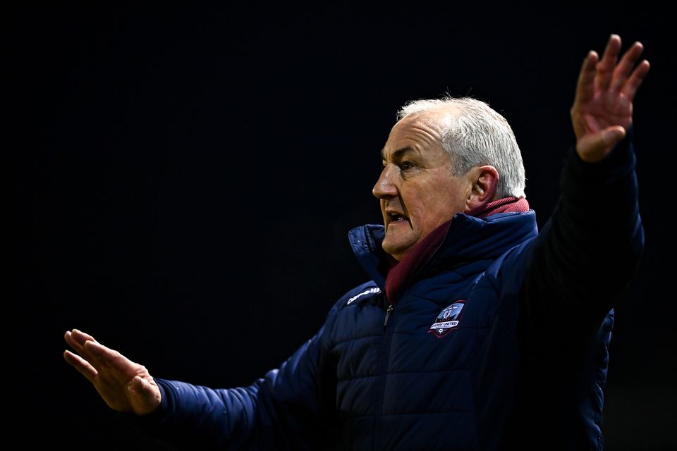 Galway United manager John Caulfield enjoyed a rare win at the Showgrounds. Photo: Tyler Miller/Sportsfile