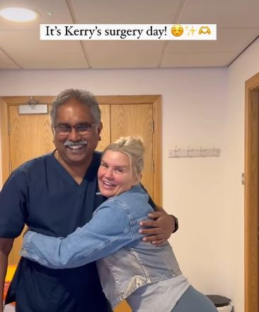 Kerry with surgeon