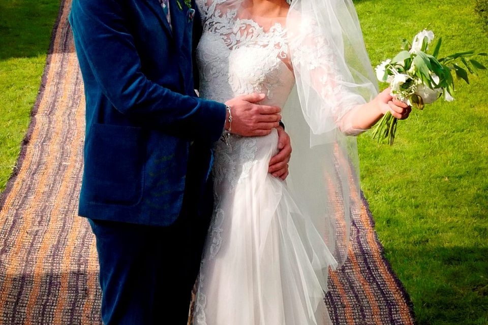 Handout photo issued by LD PR of James Jagger and his wife Anoushka Sharma at their wedding celebration at Cornwell Manor, Chipping Norton, Oxfordshire