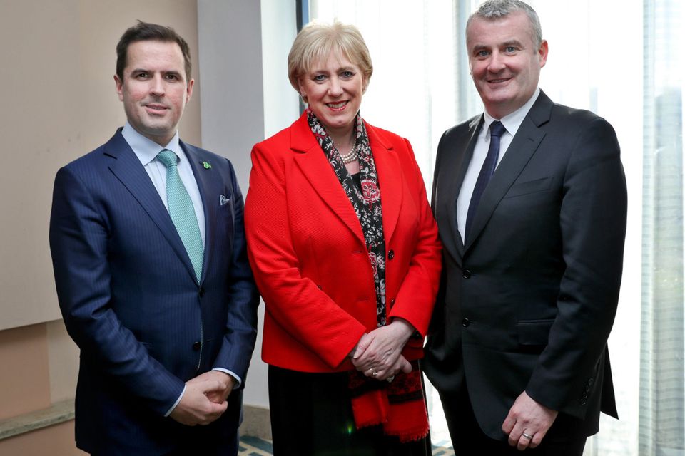 Martin Shanahan, IDA Ireland; Minister Heather Humphreys; Ger Brennan, MSD.