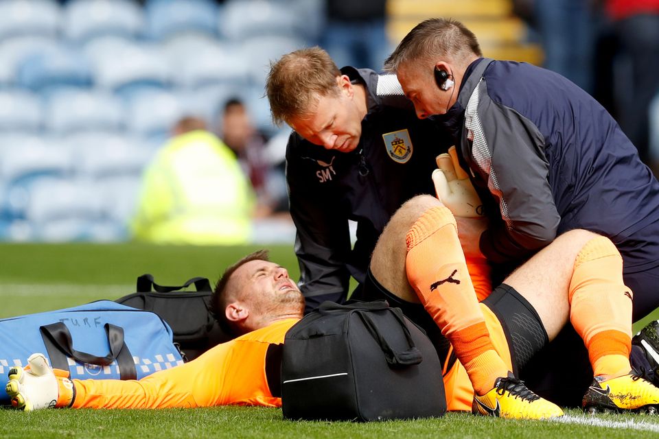 Tom Heaton injured his shoulder against Crystal Palace last weekend