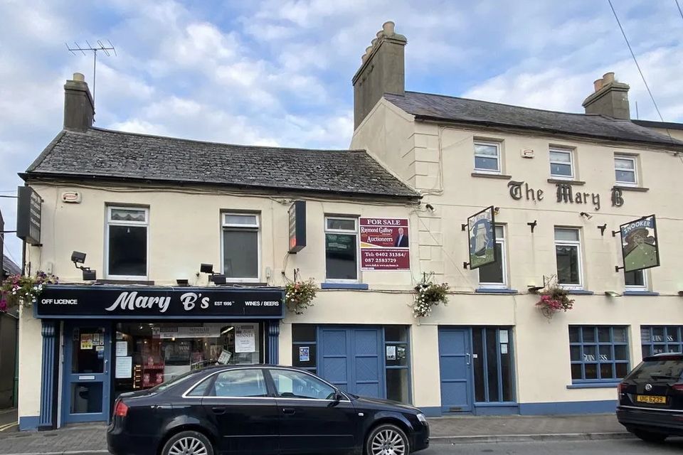 The Mary B pub and the adjoining Mary B's off licence are up for sale.