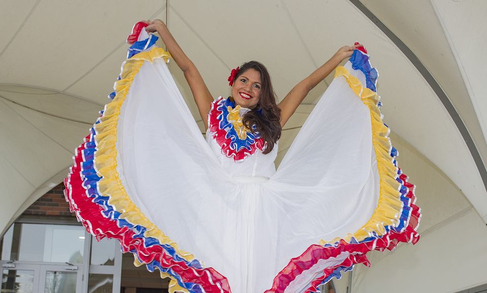 Everlyn Monasterio, Venezuela, at the opening of the Holiday World Show at the RDS Simmonscourt in Dublin. Picture: Arthur Carron.