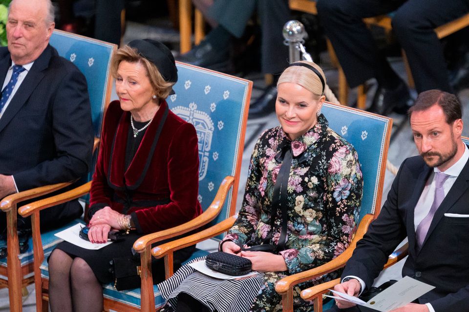 Prince Haakon & Mette-Marit visit Bjerke District in Oslo