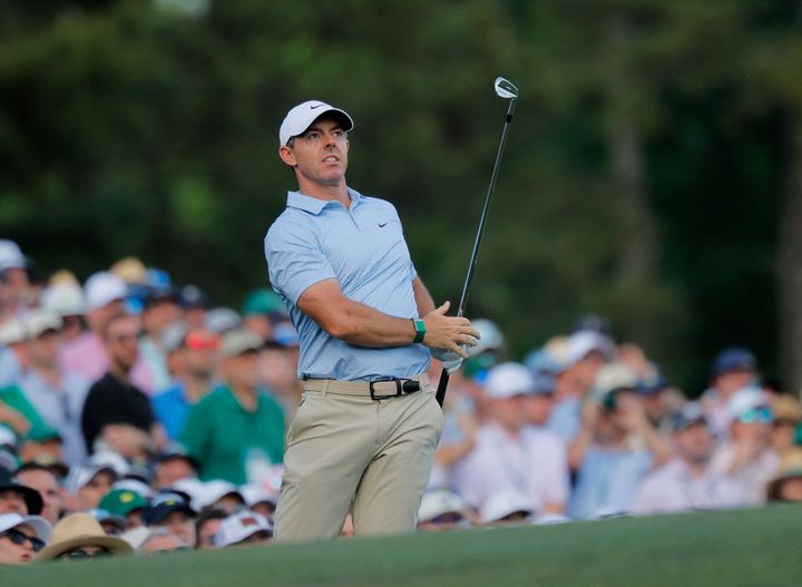 The Masters final round: Rory McIlroy takes two-shot lead on back nine at Augusta National