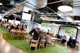 thumbnail: Meta offices were once the apex of tech culinary opulence. Pictured, the Facebook international office on Hanover Reach in Dublin in 2013. Photo: El Keegan