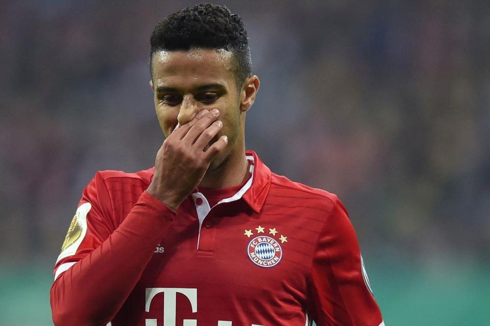 Thiago had a moment to forget during the win over Leipzig. Getty