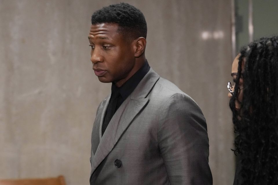 Jonathan Majors is scheduled to be sentenced in New York after he was convicted of assaulting his ex-girlfriend (Seth Wenig/AP)
