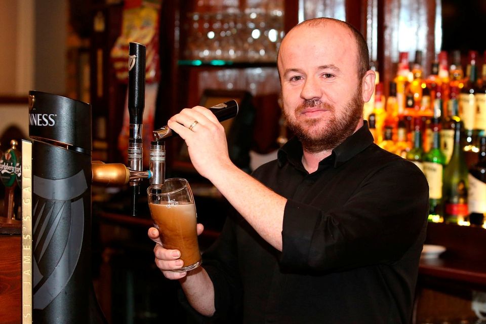 Jason Doyle, a barman at the Speaker Conolly pub in Firhouse where an attempted robbery took place. Picture credit; Damien Eagers 2/1/2018