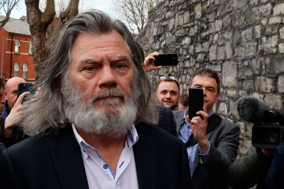 Gerry ‘The Monk’ Hutch leaves court. Photo: Sam Boal/PA