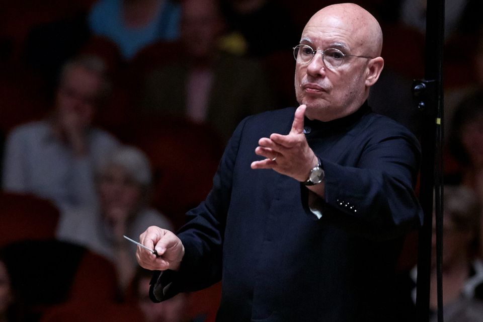 The Basel Symphony Orchestra's US conductor Dennis Russell Davies.