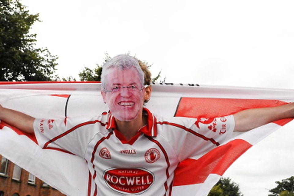 Tyrone supporter Paul O'Gara, from Cookstown