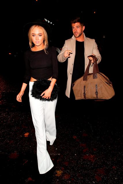 Nicola Hughes and Alex Mytton attending the Specsavers 'Spectacle Wearer of the Year' party on October 6, 2015 in London, England.  (Photo by Mark Robert Milan/GC Images)